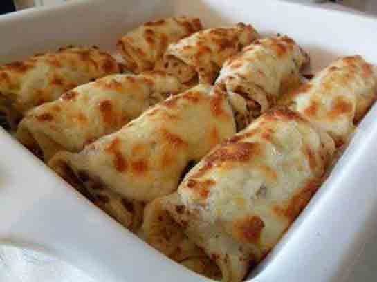 Beşamel Soslu Tavuklu Krep Tarifi ve Malzemeleri